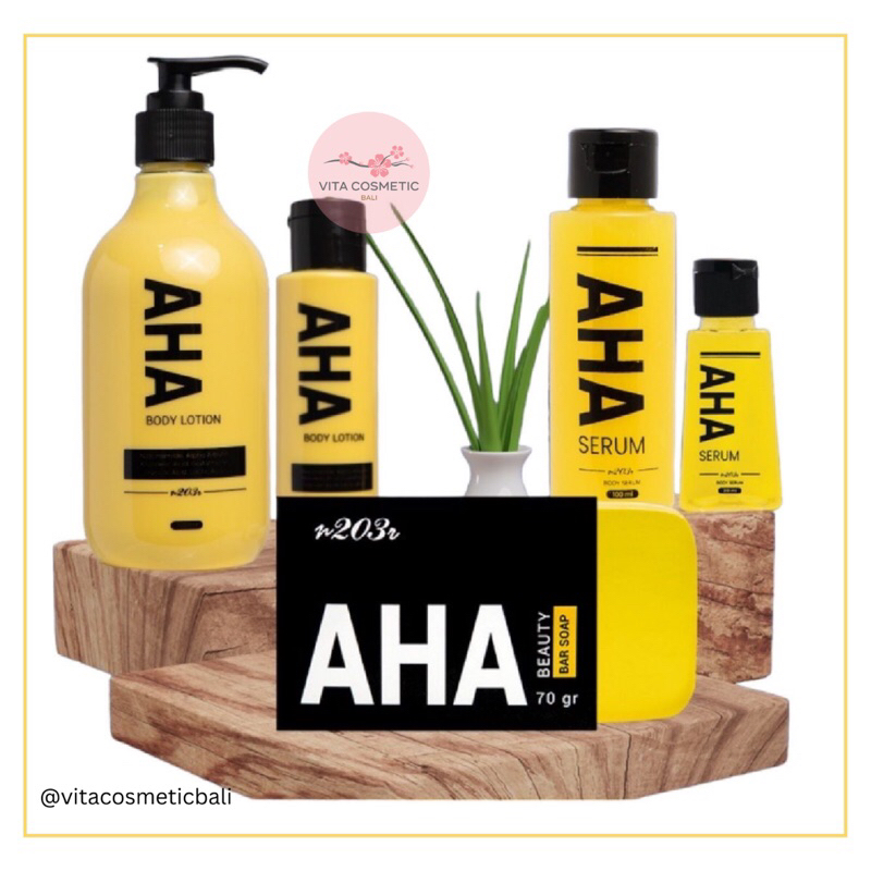 AHA BODY SERUM BY N203R 30ML/100ML | Body Serum | Serum Badan | Pemutih Badan | Body Lotion | Bright