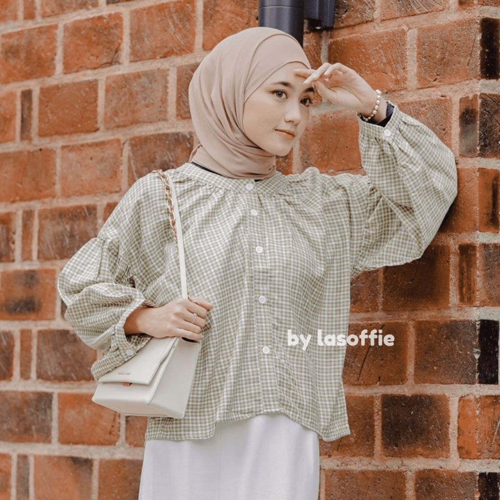 Lasoffie Tartan Shirt | Atasan kemeja wanita