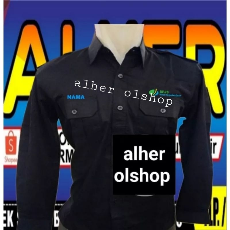 Kemeja BPJS baju BPJS seragam BPJS Pdh BPJS kemeja kerja BPJS baju kerja BPJS seragam kerja BPJS Pdh