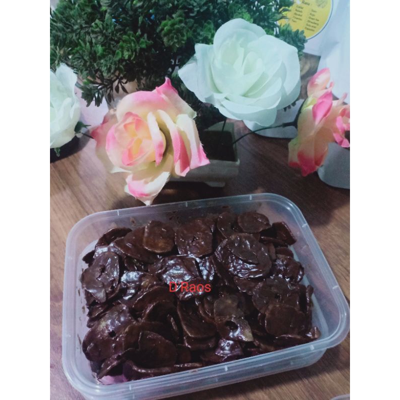 

kripik pisang lumer coklat