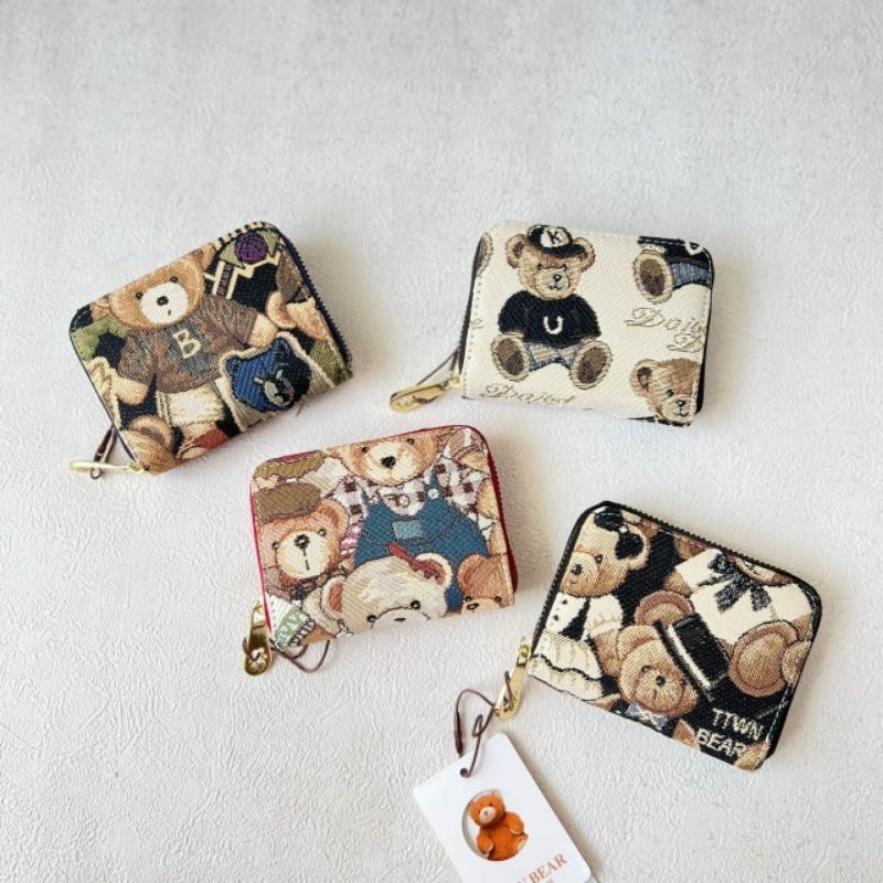 Dompet kartu ttwn bear coklat