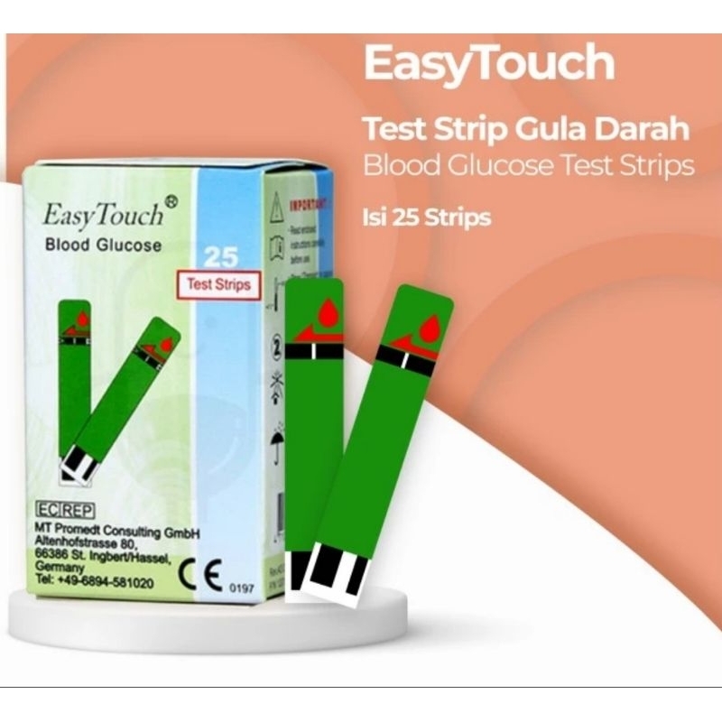 EASY TOUCH STRIP TES GULA DARAH Isi 25 Strip