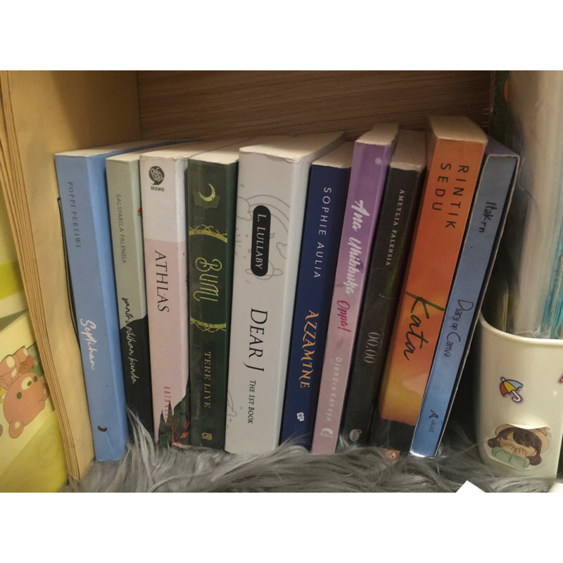 preloved novel ori murah septihan , bumi , athlas , santri pilihan bunda