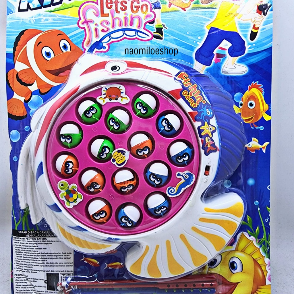 Pancingan Ikan MAGNET GSG2501 / Fishing Game Bentuk Ikan Jumbo Mainan pancingan ikan mancing ikan be