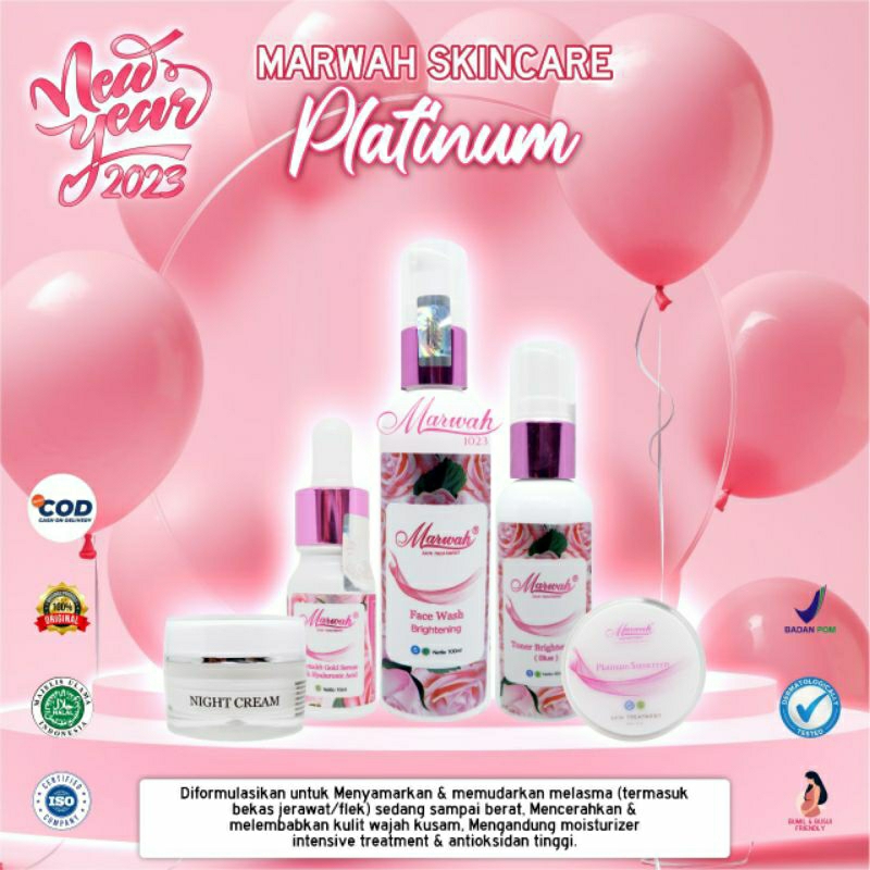 Marwah Skincare / Marwah Platinum / Skincare BPOM (Original)