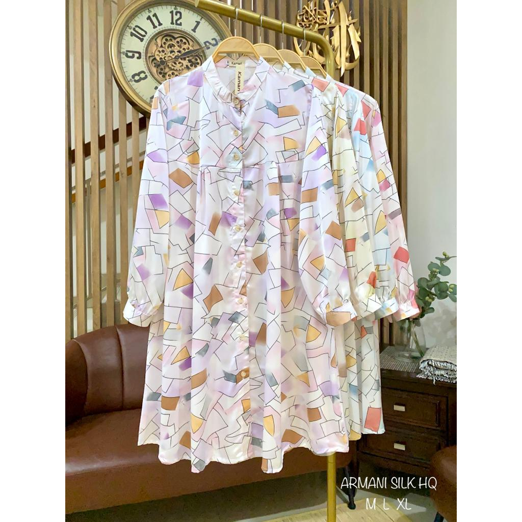 Tunik wanita brand kamari katun armani silk premium