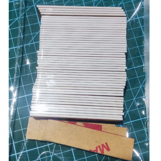 

Name Tag akrilik / bahan name tag / akrilik putih