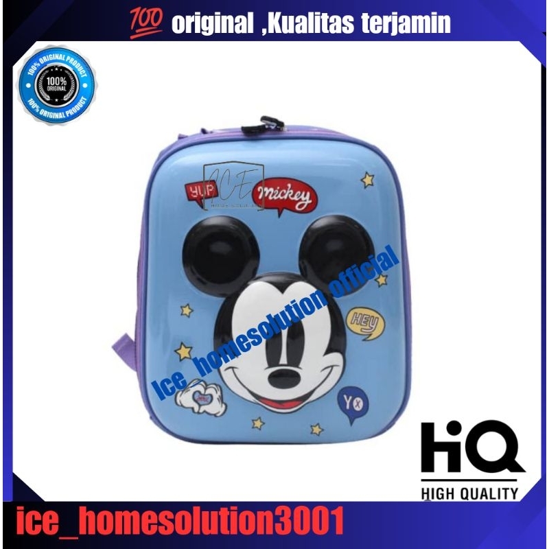 Disney Tas Ransel Anak Hardshell Mickey Mouse Square/tas ransel anak/tas Disney