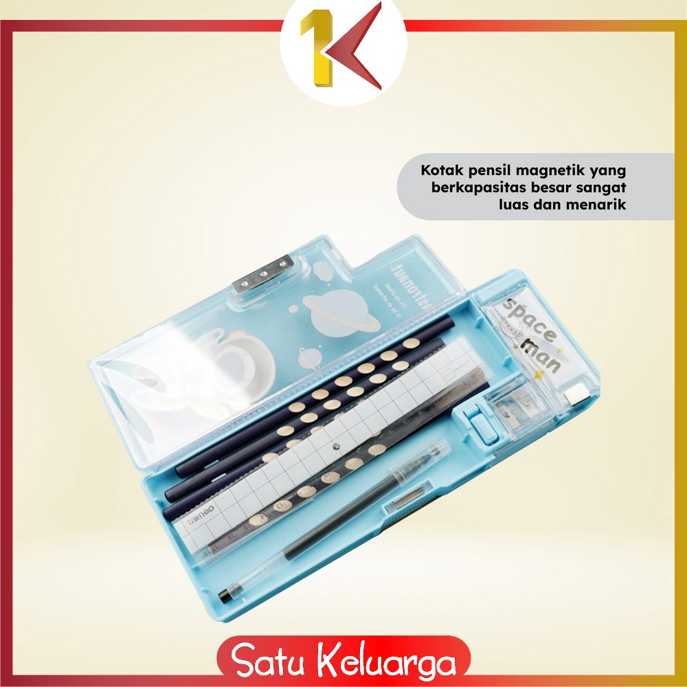 

Sk-A59 Tempat Pensil Anak 3D Timbul Magnetic Multifungsi Alat Tulis Sekolah / Kotak Pensil Pencil