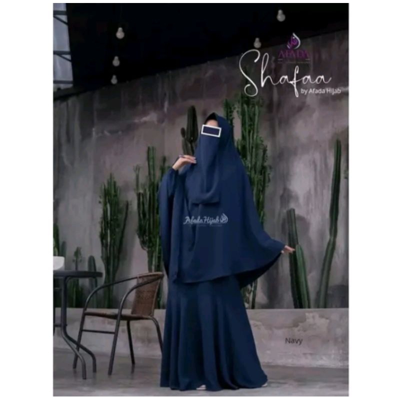 SET SHAFA BY AFADA HIJAB GAMIS KHIMAR INSTAN CADAR TALI BABY YORIS