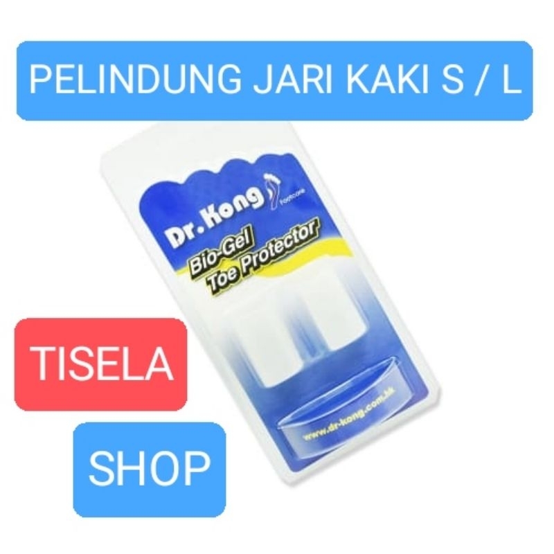 Dr.Kong Pelindung jari kaki sepatu sandal kaos kaki toe protector peredam nyeri 209917 / 8 S / L