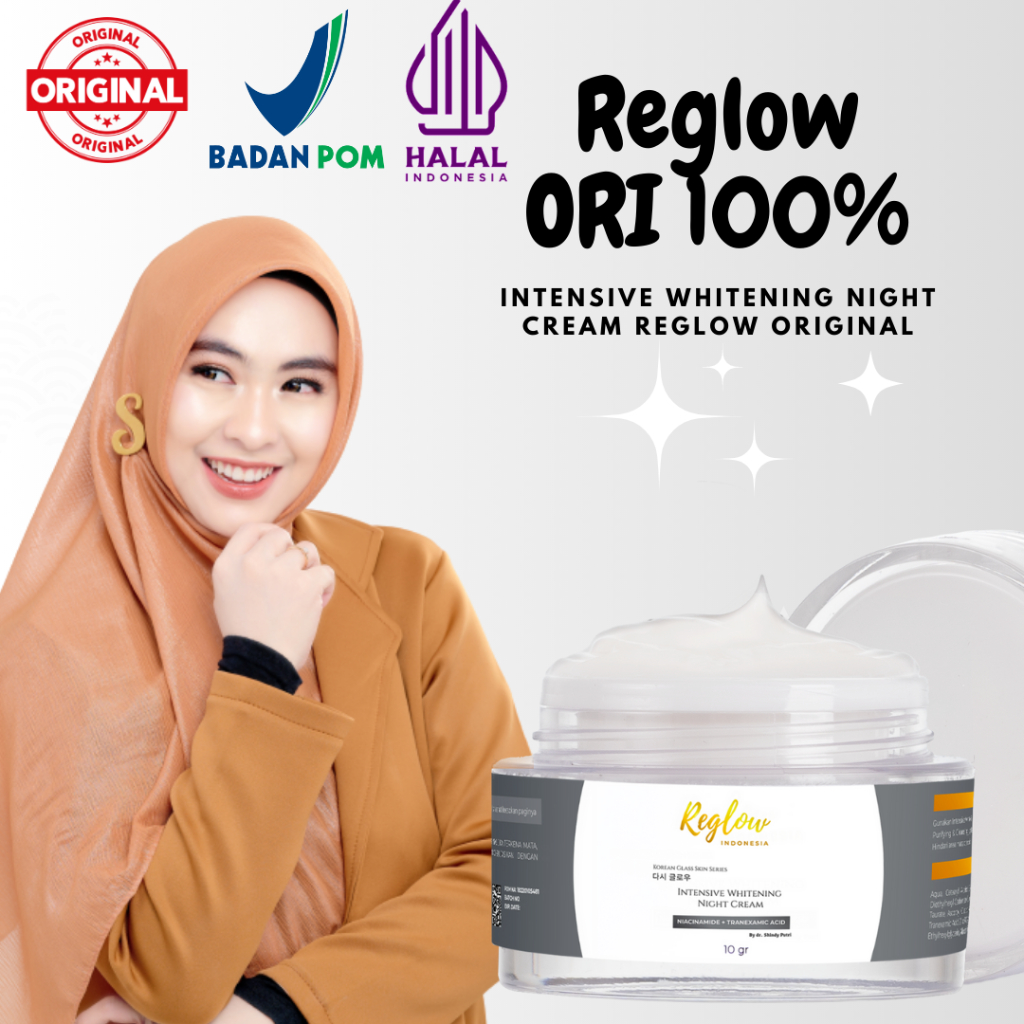 Reglow Night Cream Skincare dr Sindy Krim Malam Reglow Original Official Store Resmi
