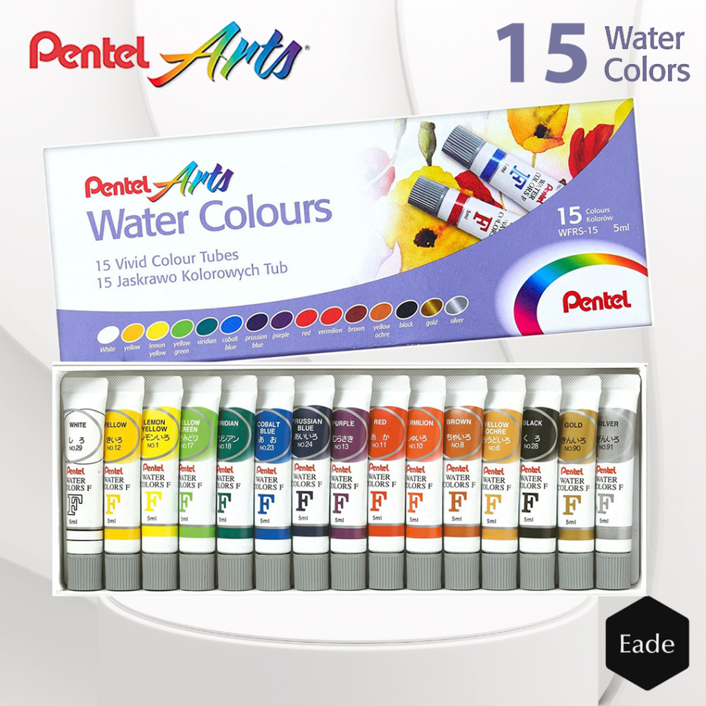 

Cat Air Pentel Arts 15 Warna Water Colours Paint - WFRS 15