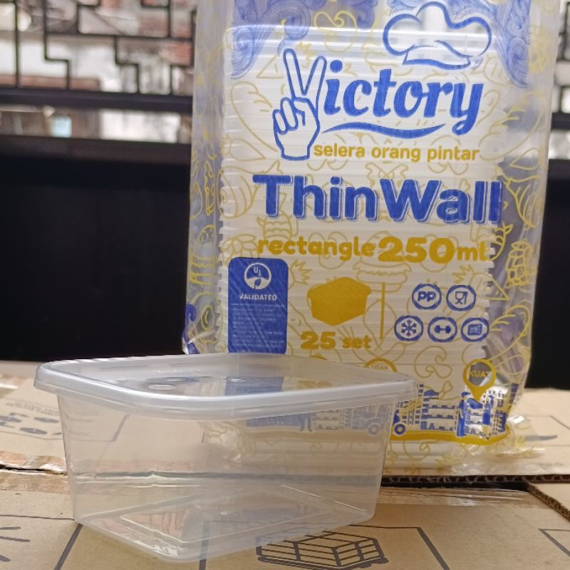 

Kotak Makan Persegi panjang 250 ML / Thinwall Rectangle 250 ML Victory