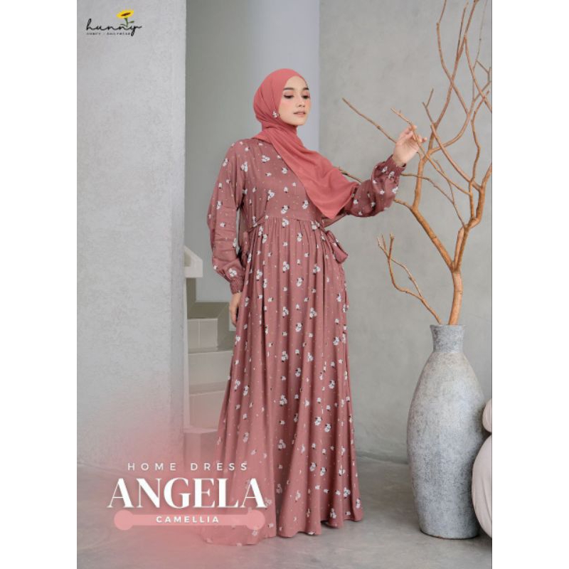 Angela Home Dress, Dress Woman Viscose Premium By Hunny Label