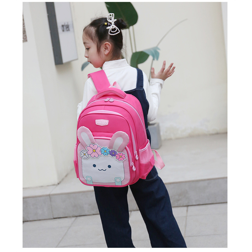 ESTERNAL - Tas Anak Ransel Sekolah Square Rabbit