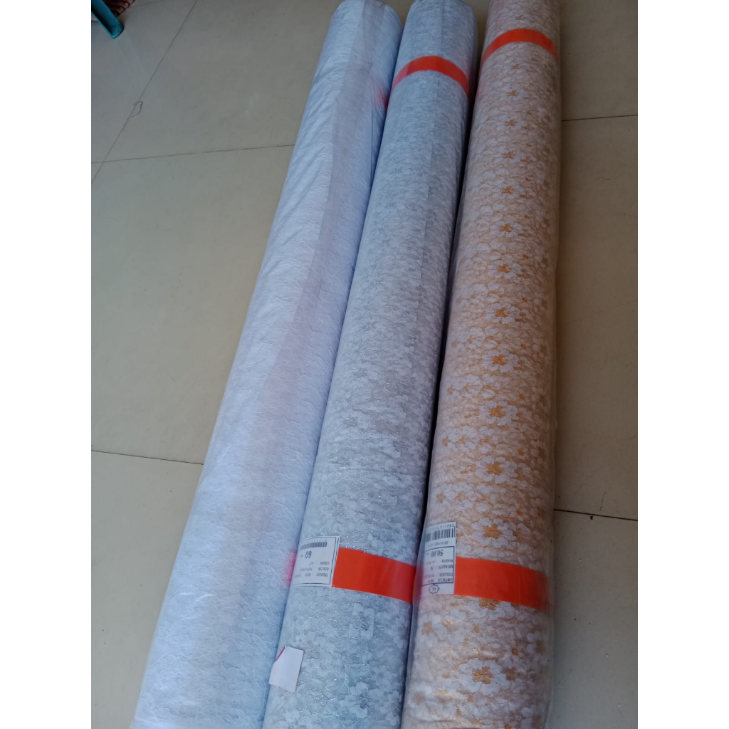 1 Roll Kain Brukat Terop Dekorasi