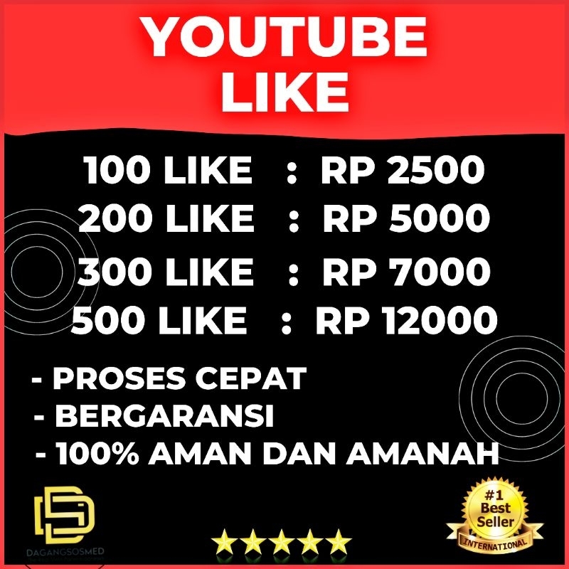 LIKE YOUTUBE LIKE HIGH QUALITY TERMURAH BERGARANSI