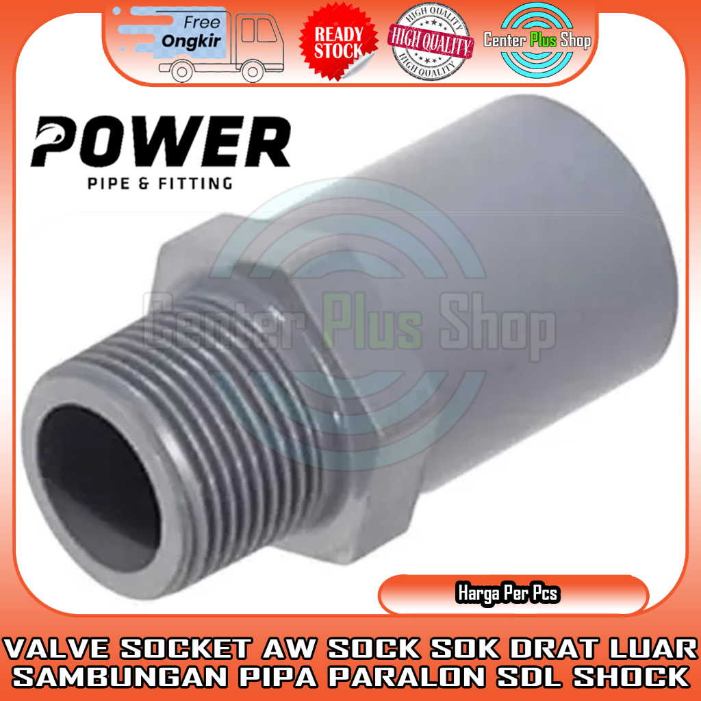 SOK DRAT LUAR PVC 2" SDL 3” SOCK DERAT VALVE SOCKET 1½” 2½” 4" IN INCI INCH INCHI SAMBUNGAN PIPA PAR