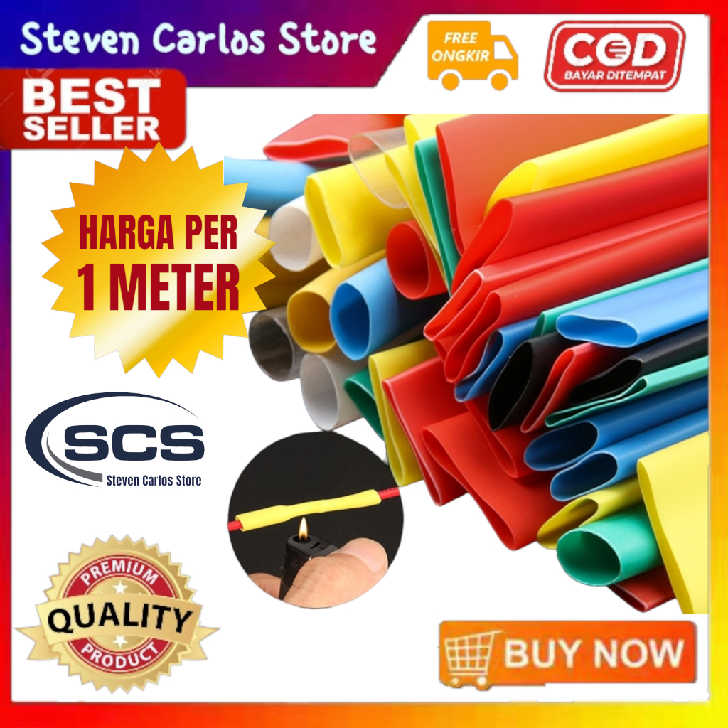 Heatshrink Meteran Heat Shrink Tubing Selongsong Kabel Bakar