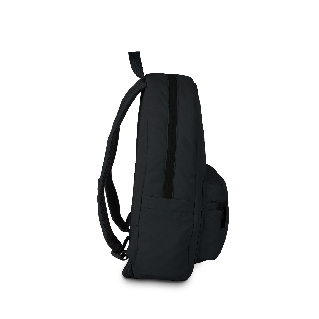 (New Product) FLOCK Monochrome Puffy Backpack - Black