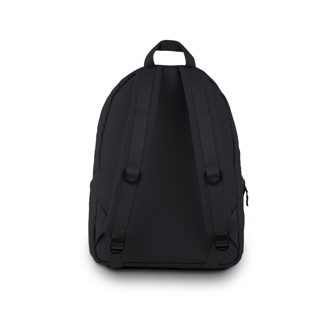 (New Product) FLOCK Monochrome Puffy Backpack - Black