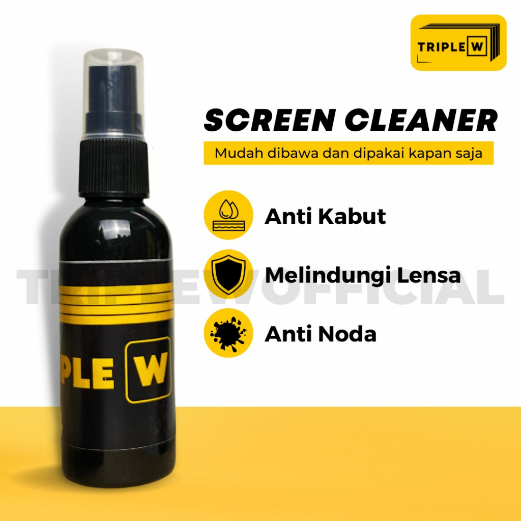 Triple W 60ml Screen Cleaner Liquid Cairan Pembersih Layar Laptop Hp