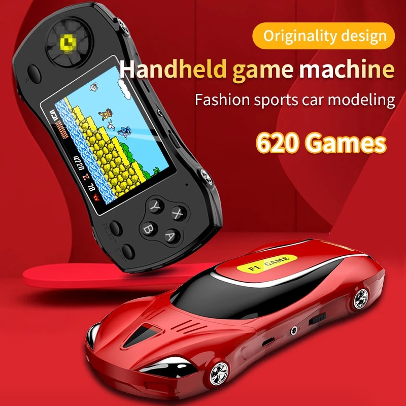 GAMEBOY F1 Model Mobil ✨GARANSI 1 TAHUN//COD✨ Handheld Retro konsol game 620 Games Kids Game Console 3.0 Inch LCD Game Player Built-in