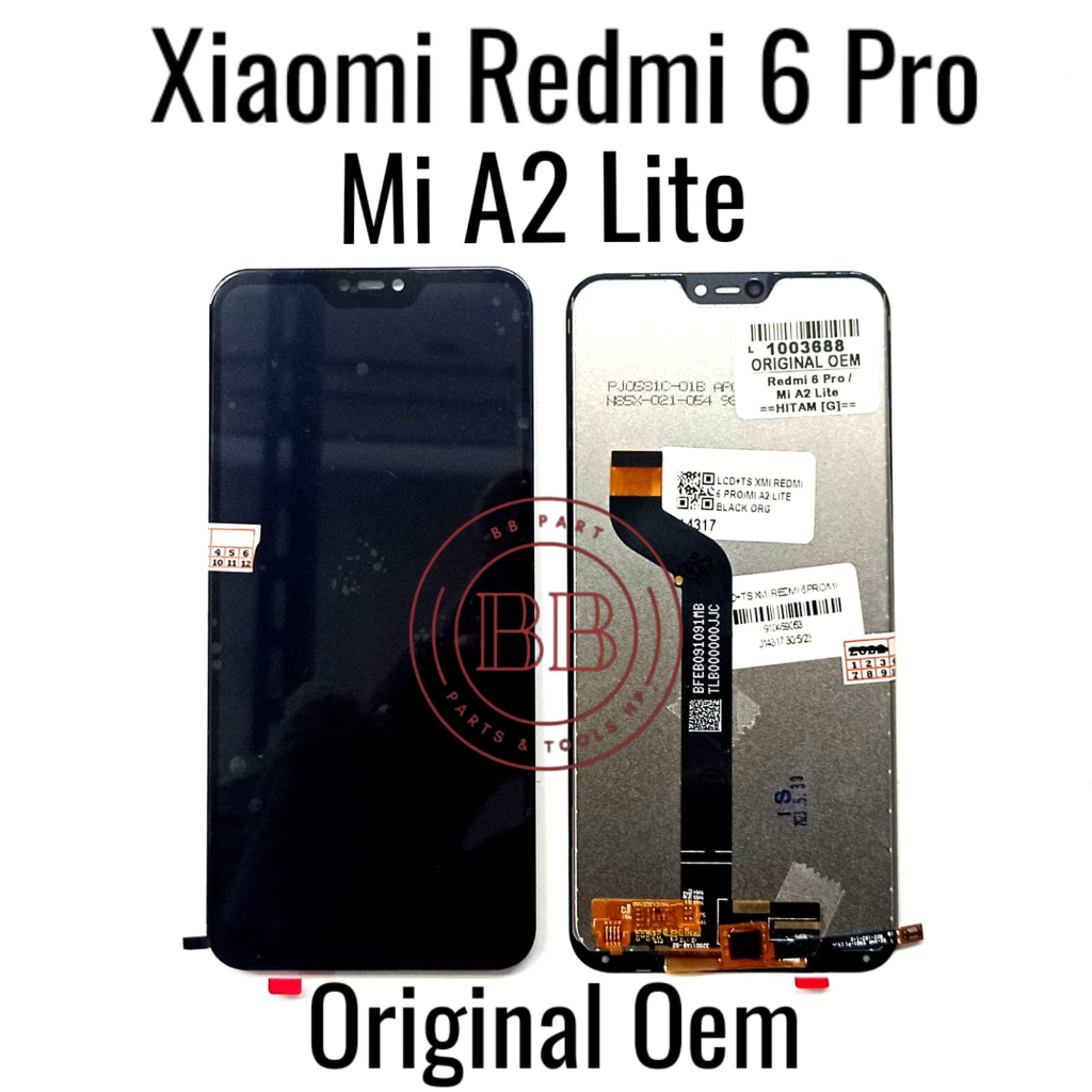 Original OEM - LCD Touchscreen Fullset Xiaomi Redmi 6 Pro / Mi A2 Lite