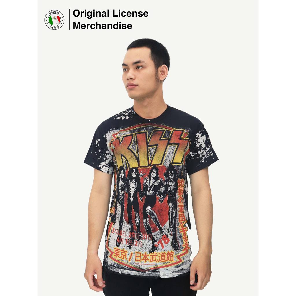 Kaos Baju Tie Dye Full Print Motif Pria Wanita Katun Casual Premium Import KISS Original Destroyer H