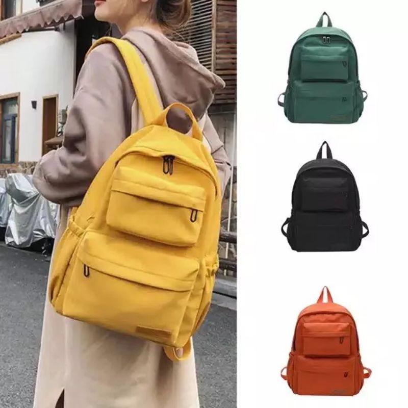 Ransel Pria Wanita Tas Ransel Sekolah SD SMP Ransel Murah