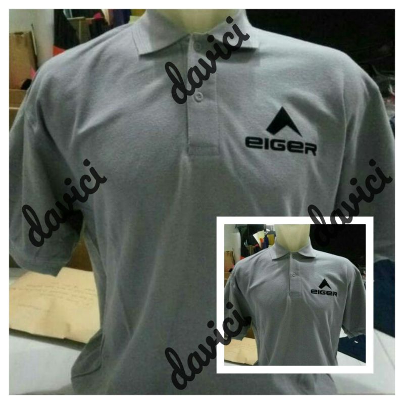 kaos polo Eiger baju kerah pria wanita