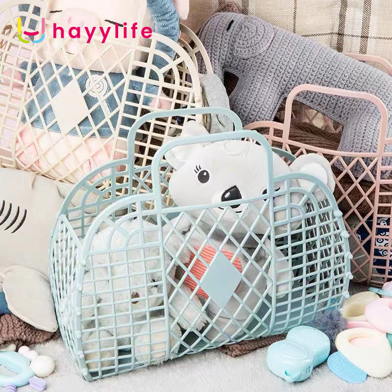 SOOKA Portable Bath Basket-keranjang PP Portabel Mandi, Keranjang Sampah Plastik Keranjang Penyimpanan alat Mandi, Keranjang buat Mencuci Keranjang bahan Lembut Keranjang HL-AGB794