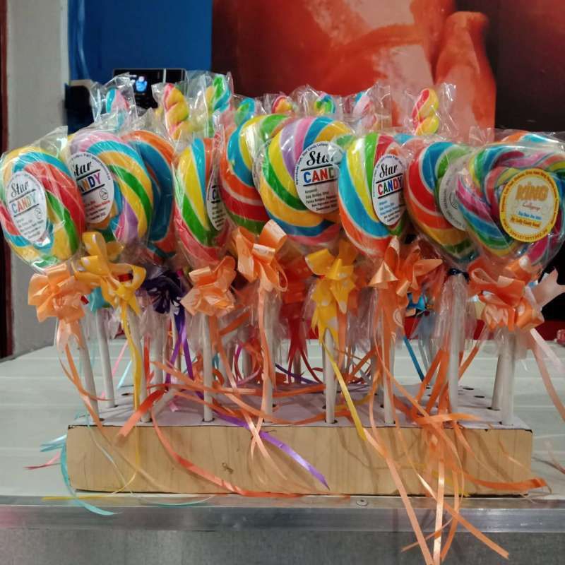 

PERMEN LOLIPOP WARNA WARNI MINI DAN JUMBO BENTUK RANDOM