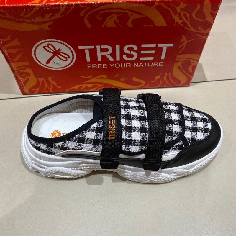 Triset original Sepatu sandal wedges Promo
