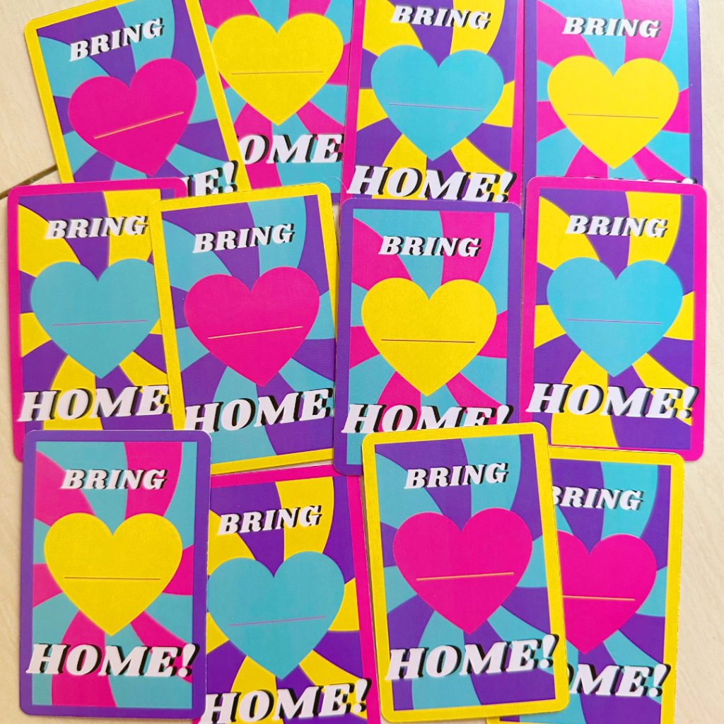 

photocard binder fillers kpop background [ retro heart ] deco by cerise