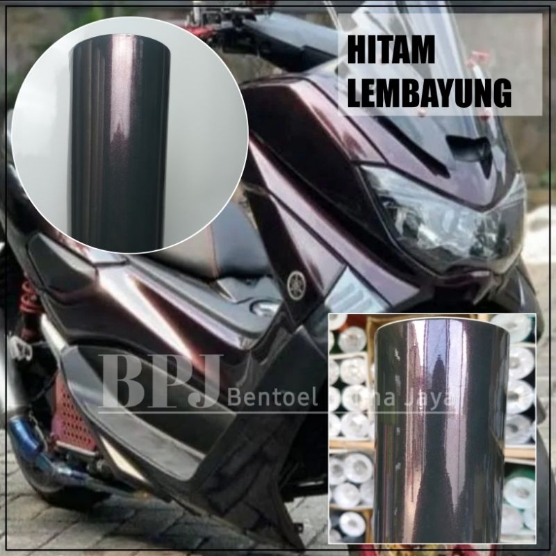 SKOTLET HITAM LEMBAYUNG STIKER MOTOR KUALITAS PREMIUM