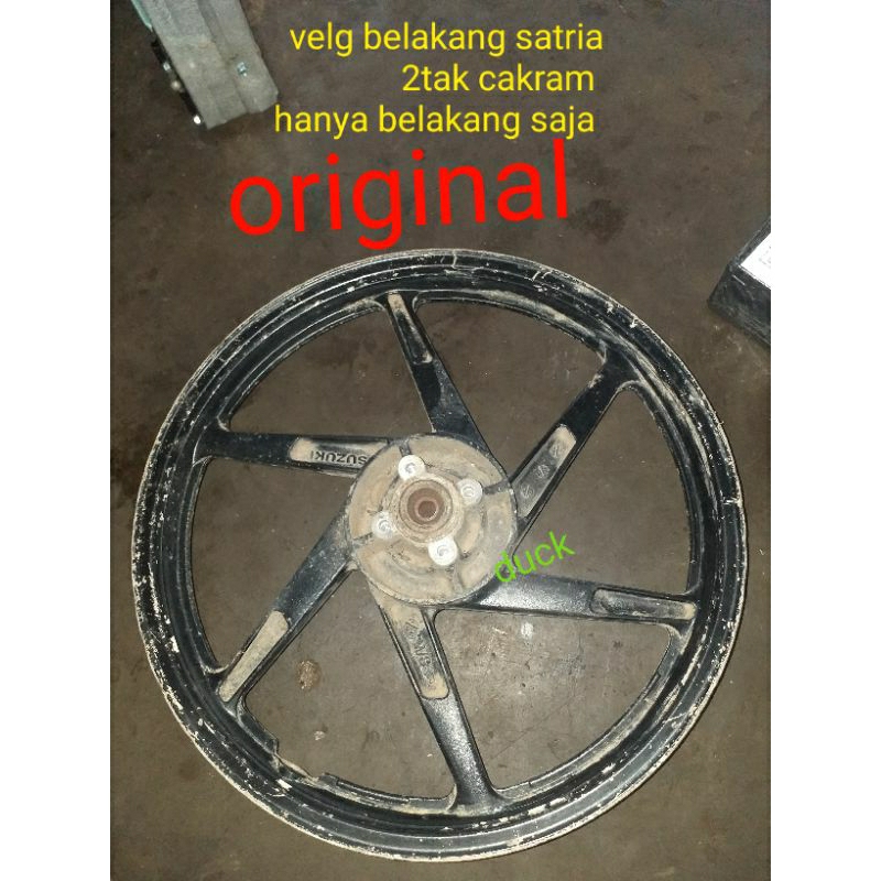 velg racing satria 2tak lumba hiu cakram belakang original