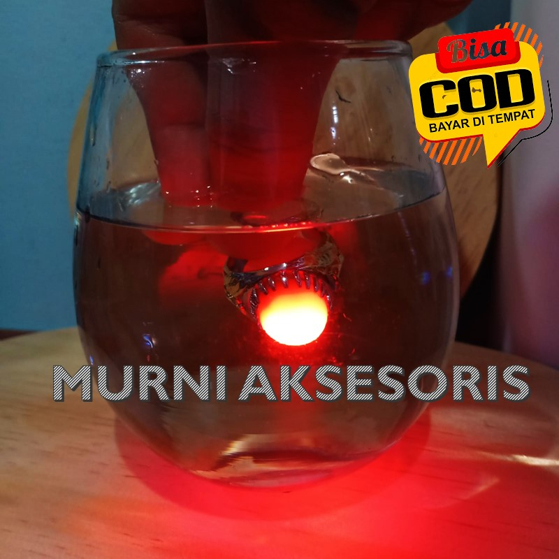 Free Bublewrap. Cincin Viral, Merah Delima Ring Titanium Bisa Menyala Didalam Air. Batu Akik Sulap M