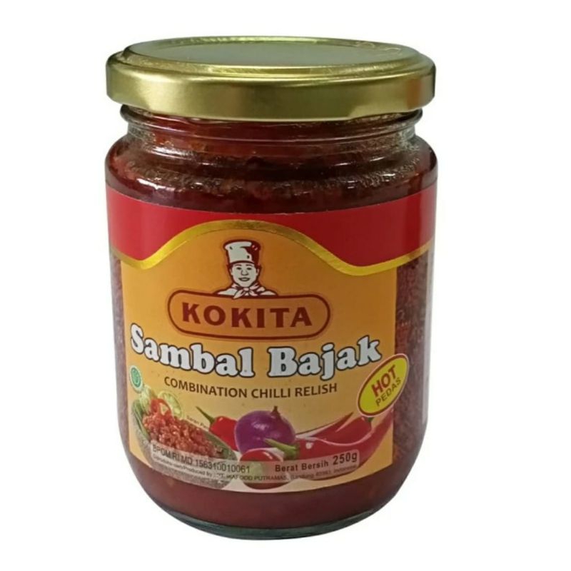 

sambal bajak pedas dan sedang kokita 250gr