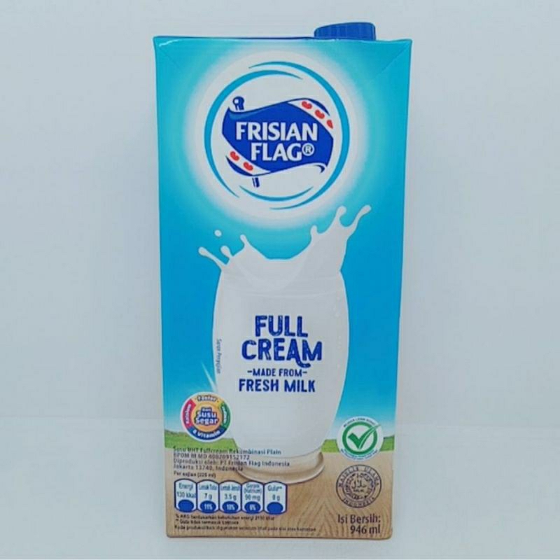 

Susu Frisian Flag UHT Full Cream Family Pureform 900ml