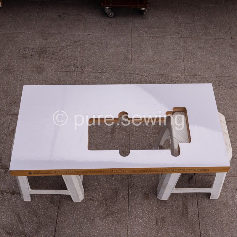 Meja Papan Mesin Jahit Overdek Lokal Formika