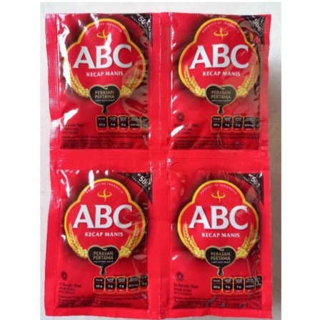 

Kecap manis abc kemasan saset rentengan