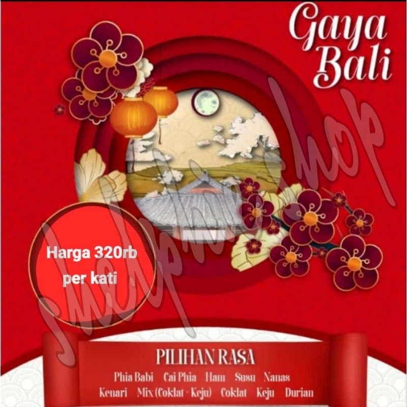 

GAYABALI 2023 MOONCAKE TONG TJIU PIA per box isi 4 biji