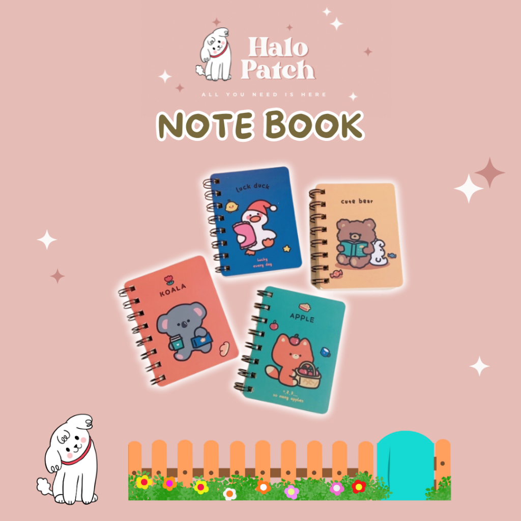 

HALOPATCH - NOTEBOOK BUKU / BUKU NOTE MINI / BUKU TULIS / BUKU KECIL RING
