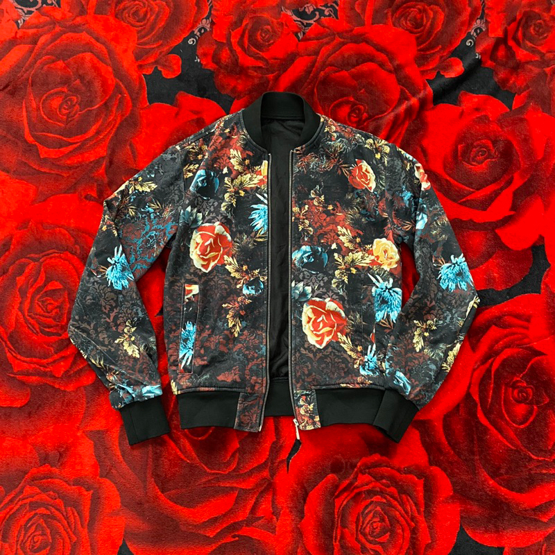 Jaket Bomber Flower Zara Man