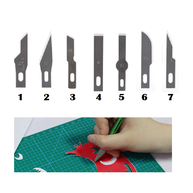 

Refill Pisau Ukir Seni Pen Isi Cutter Hobby Crafting Art Knife Kikir