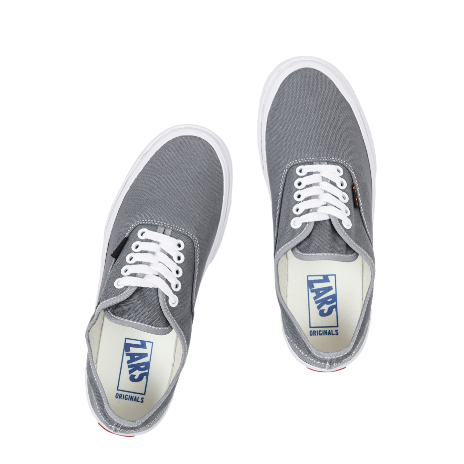 Zars Sepatu Sneakers Vert Vintage Grey White Low Unisex