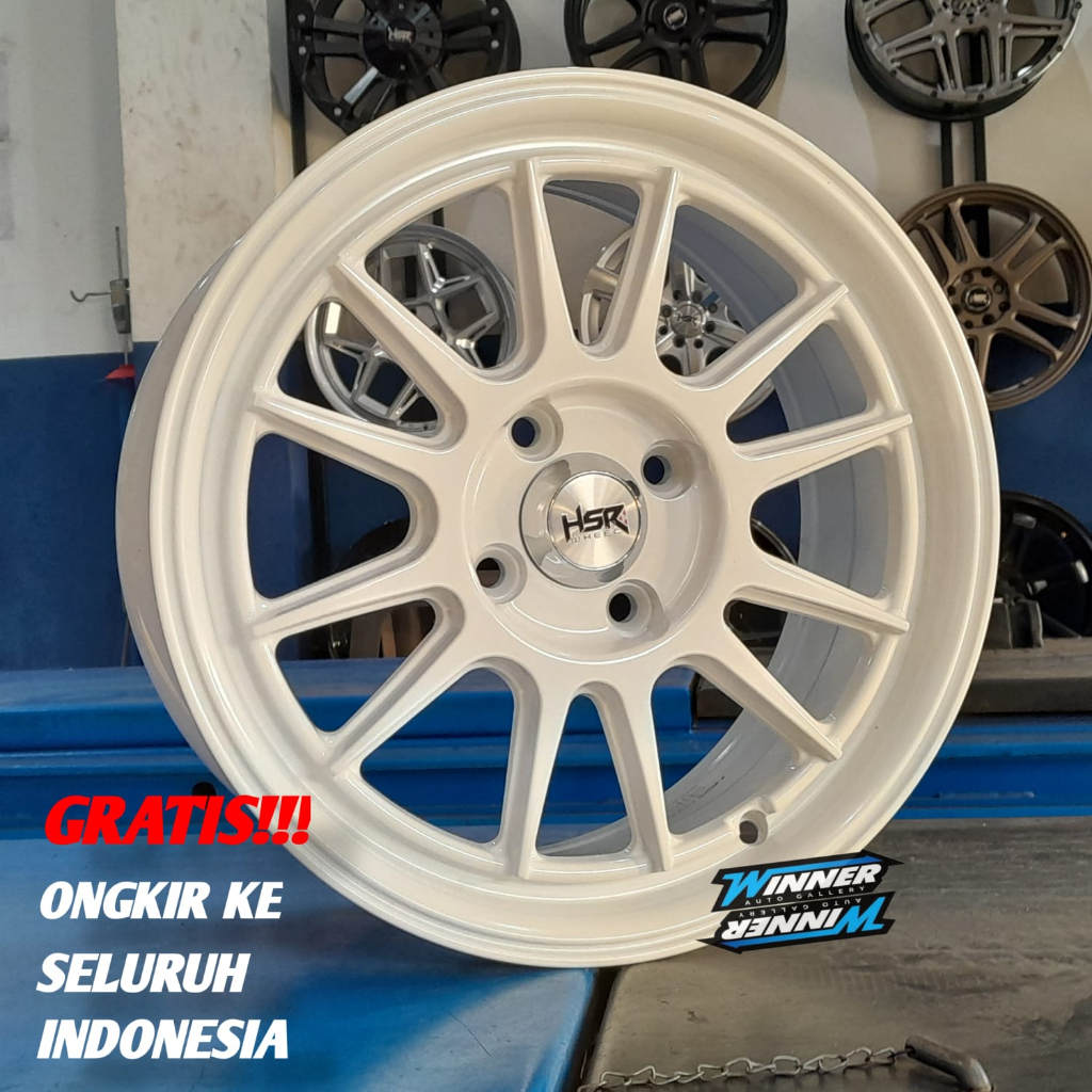 Velg Mobil Sigra Sirion Livina Avanza Ring 15 - Velg HSR Ende White