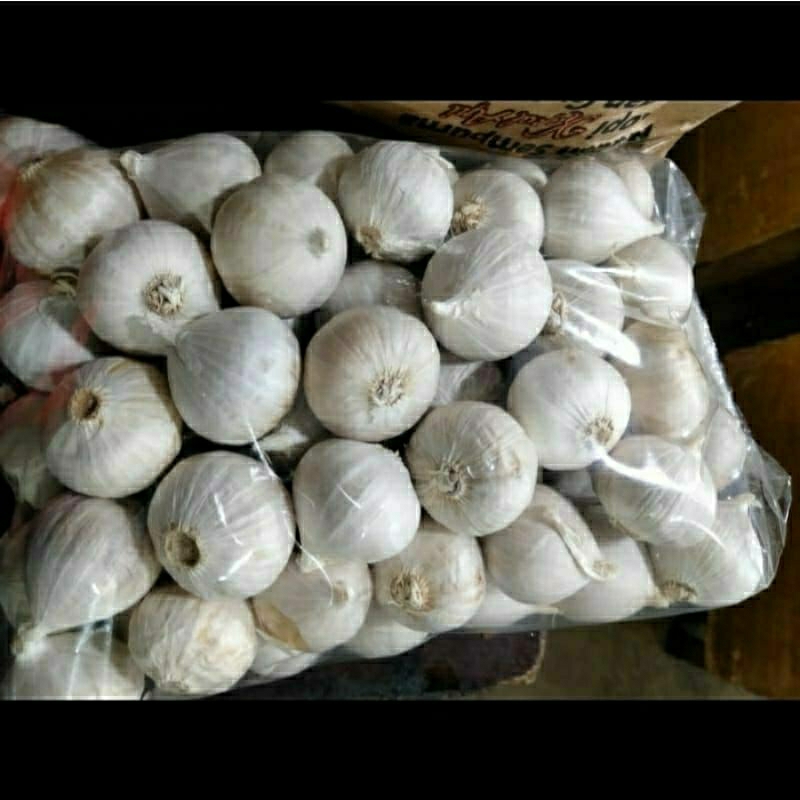 

bawang putih tunggal super putih 1kg/bawang tunggal super free kardus packing baru